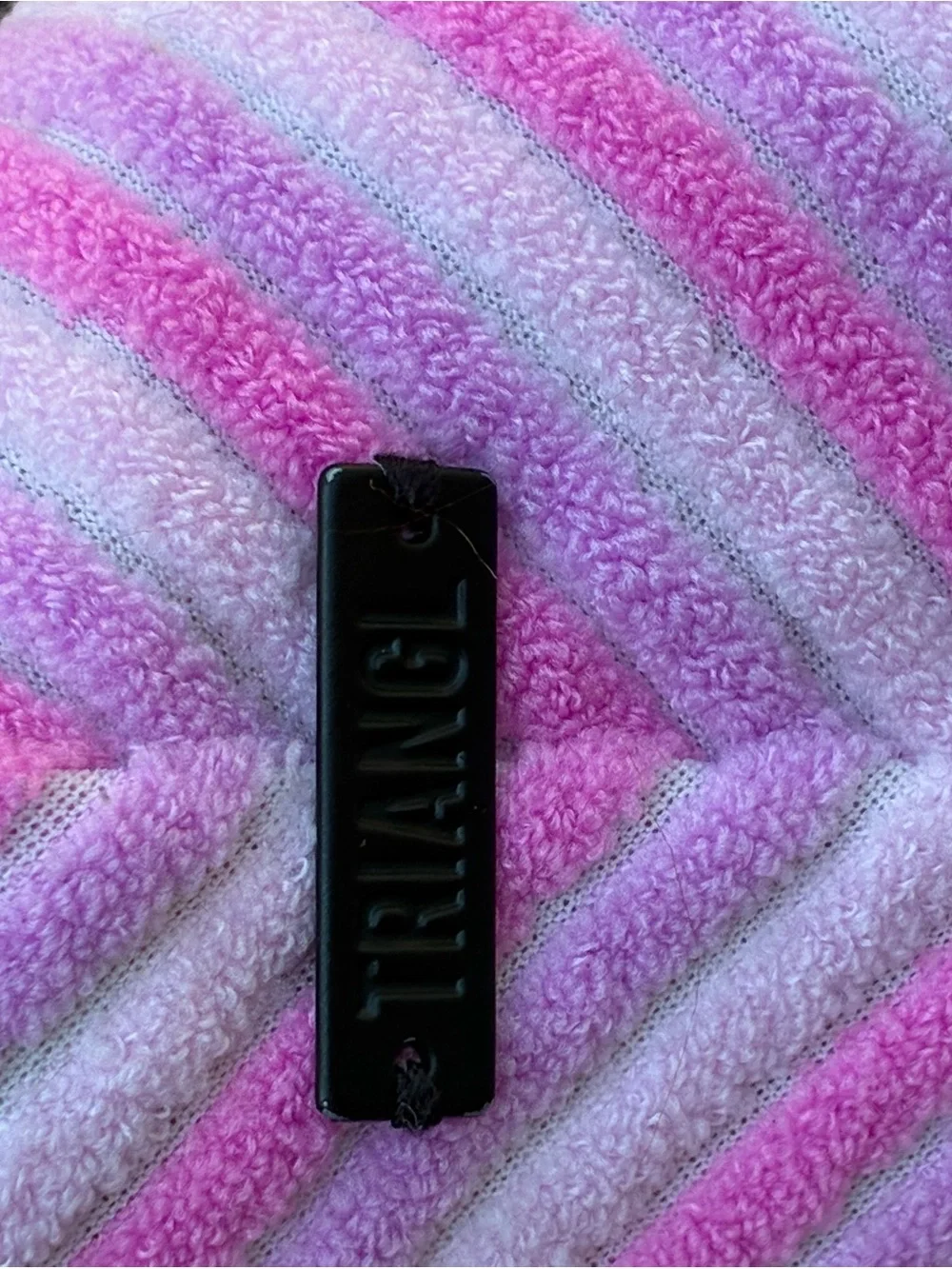 triangl swimwear Pink & White Striped Bikini Strap Detail